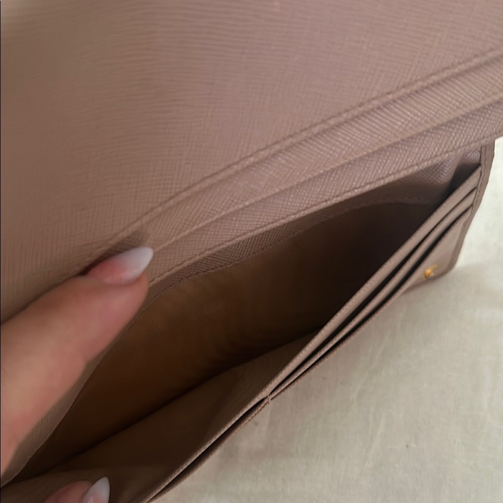 Prada Saffiano Bow Fiocco Orchidea Large Wallet - Picture 13 of 14